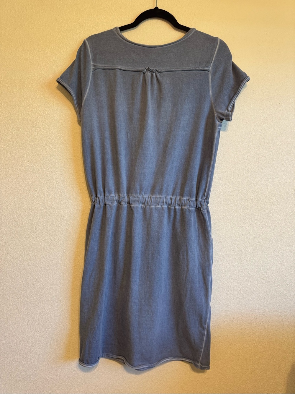 VENUS Washed Navy Blue Drawstring Dress - Picture 3 of 4